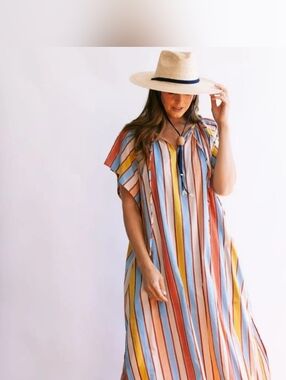 Sunshine Tienda Seaplane Stripe Island Dress